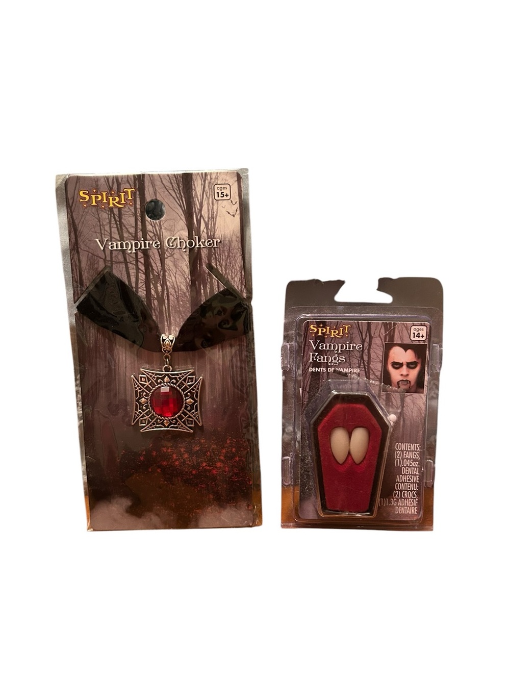 Spirit Halloween Vampire Choker & Fangs Set